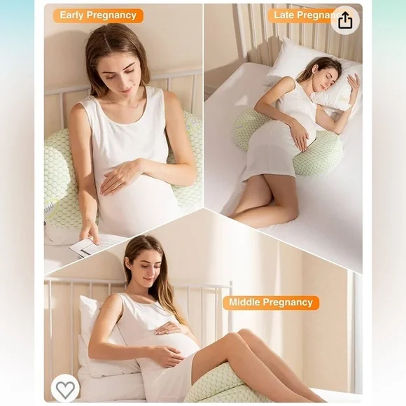 Pregnancy Sleeping Lumbar Pillow Adjustable Back Belly Stomach Side Support NEW - Picture 7 of 7